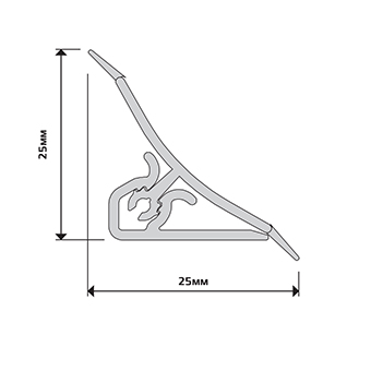 Плинтус для столешницы ар 740